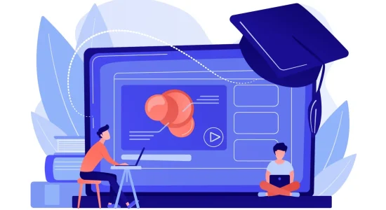 Orientação na pós-graduação EaD: principais recursos | Ilustração que representa o aprendizado online | FAVENI